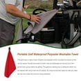 thumbnail image 4 of Soidarity Toalla de Golf portátil impermeable de secado rápido palos toallas con gancho colgante palos de pelota de Golf herramienta de limpieza Ropa Deportiva, Zapatos Rojo Soidarity OD026416-05, 4 of 6