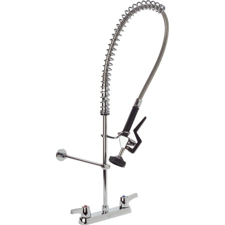 Delta 55C1213 Double Handle Pre-Rinse Kitchen Faucet - Chrome