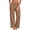 Brown, variant on YABCSAZ Womens Cotton Linen Pants Plus Size Casual Drawstring Elastic High Waisted Wide Leg Pants Loose Lounge Trousers Solid Color Casual Palazzo Pants with Pockets