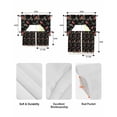 thumbnail image 5 of Cardinal Bird Swag Curtains for Living Room/Bedroom Windows, Holly Branches Berry Winter Botanical Black Kitchen Curtains and Valances Set 36 Inch Length, Light Filtering Swags Valance Curtain Panels, 5 of 5