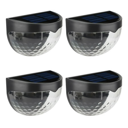 

Duety Solar Fence Post Lights， Outdoor IP65 Decorative Deck Lights Solar Powered Waterproof Wall Mount Fence Post Lighting for Patio， Garden and Pathway- 4 Packs