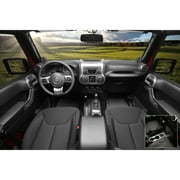 Rugged Ridge 11157.90 Charcoal Manual Interior Trim Accent Kit for 11-18 Jeep JK