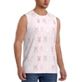 thumbnail image 2 of Fotbe Men's Cartoon Rabbit Print Men's Sleeveless Muscle Tank Tops Casual T-Shirts for Gym Workout Beach-Large, 2 of 8