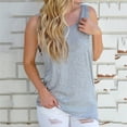 thumbnail image 4 of SNKSDGM Female Tank Tops for Women Pack Crop Tank Top for Women Fitted Basic Tanks Women Cold Shoulder Top Knot Backless Tshirt Tank Top Sexy Casual Loose Backless Tshirt Xl, 4 of 7
