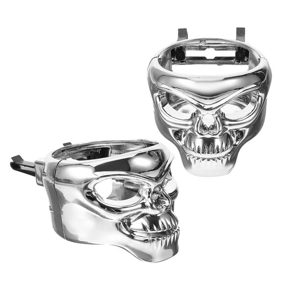 2pcs Hanging Cup Holder Multi-Function Car Cup Holder Organizer Skull Shape Air Vent Mount Bottle Holder For Drinks Glasses And Pens