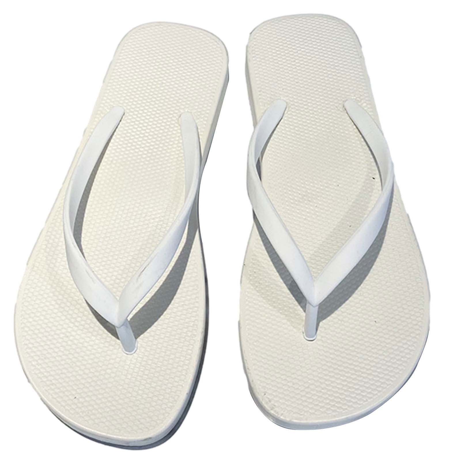 Memory Foam Sandals Women Summer Outside Wear Couple Slippers Soft Sole Non slip Solid Color Women s Sandals Flip Flops Beach Shoes Womens Wedge