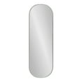 thumbnail image 2 of Kate and Laurel Caskill Modern Oval Mirror, 16 x 48, Charcoal Gray, Capsule-Shaped Accent Mirror for Wall, 2 of 8