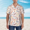 thumbnail image 4 of Lsque Funny Chicken pattern Hawaiian Shirt for Men, Unisex Summer Beach Casual Short Sleeve Button Down Shirts-Medium, 4 of 9
