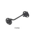 thumbnail image 4 of Kenally Cerradura de puerta de barra de acero inoxidable con pestillo de gancho y ojo con tornillos de montaje para accesorios de tableros de ventana de Type2 NO2 Kenally TO008097-11B, 4 of 6