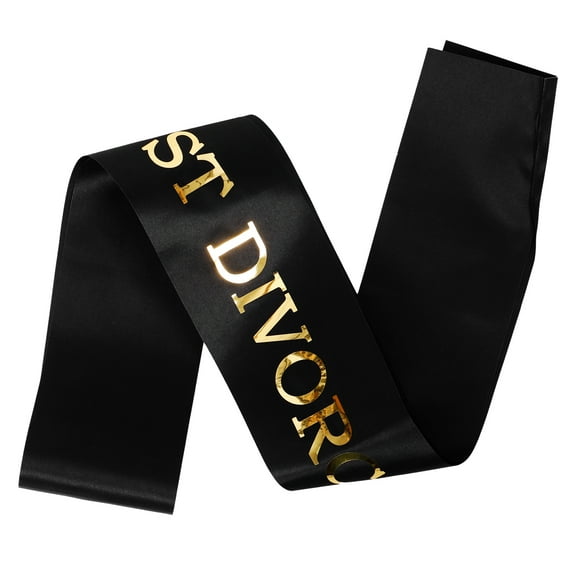 FELTECHELECTR 5Pcs Divorce Sash for Women Elegant Strap for Bachelorette Parties Accessory