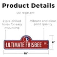 thumbnail image 2 of Ultimate Frisbee Plastic Street Sign - 6 Inch X 18 Inch Gift Sports Disc Team Outdoor Fun Active Game Recreation Challenge Play Decor, 2 of 4