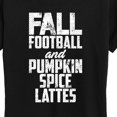 thumbnail image 3 of Instant Message - Fall Football Pumpkin Spice Lattes Short Sleeve Graphic T-Shirt, 3 of 6