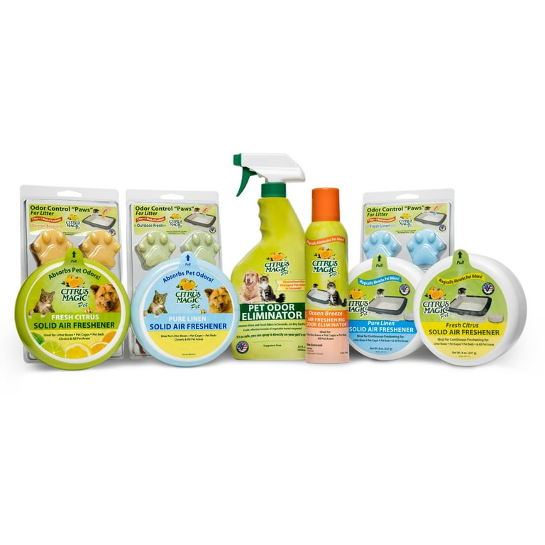 Citrus Magic Pet Odor Control Pods for Litter Ocean Breeze Pack of 6 6 Count Each