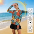 thumbnail image 5 of FORMRS Womens Long Sleeve Shirts UPF 50+ Sun Protection Quick Dry Fishing Hiking Tops, Size S-2XL, Blooming Flowers, 5 of 8