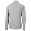 thumbnail image 3 of Men's Cutter & Buck Gray Louisville Cardinals Adapt Eco Knit Hybrid Recycled Quarter-Zip Pullover Top, 3 of 3