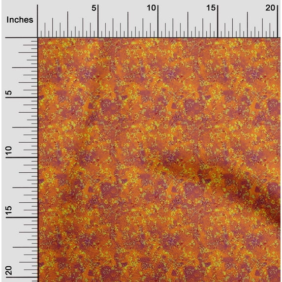 oneOone Cotton Jersey Orange Fabric Batik Sewing Craft Projects Fabric Printss By Yards 58 Inches Wide