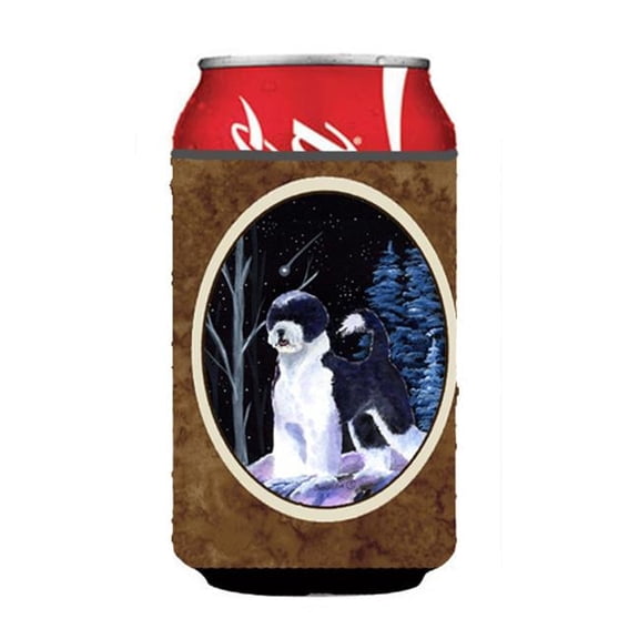 Starry Night Portuguese Water Dog Can Or bottle sleeve Hugger - 12 oz.