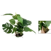 CNZ Aquarium Fish Tank Green Lifelike Underwater Plastic Plant Aquatic Water Grass Decor, 13-inch