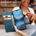 thumbnail image 4 of CaseMe Leather for Samsung Galaxy A27 5G Case, Flip Wallet Leather Case with Card Holder Magnetic Closure Phone Cases,Blue,For Galaxy A27 5G, 4 of 10