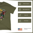thumbnail image 4 of Tee Hunt Dean Russo Pit Bull T-Shirt Dog Paw Some Angels Have Fur Men's Tee, Military Green, X-Large, 4 of 5