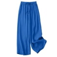 thumbnail image 6 of Favoffer Women Tank Top Pant Sets Crew Neck Sleeveless Vests Wide Leg Long Pants Cotton Linen Side Pocket Two Piece Outfits for Daily Casual Commute, 6 of 6