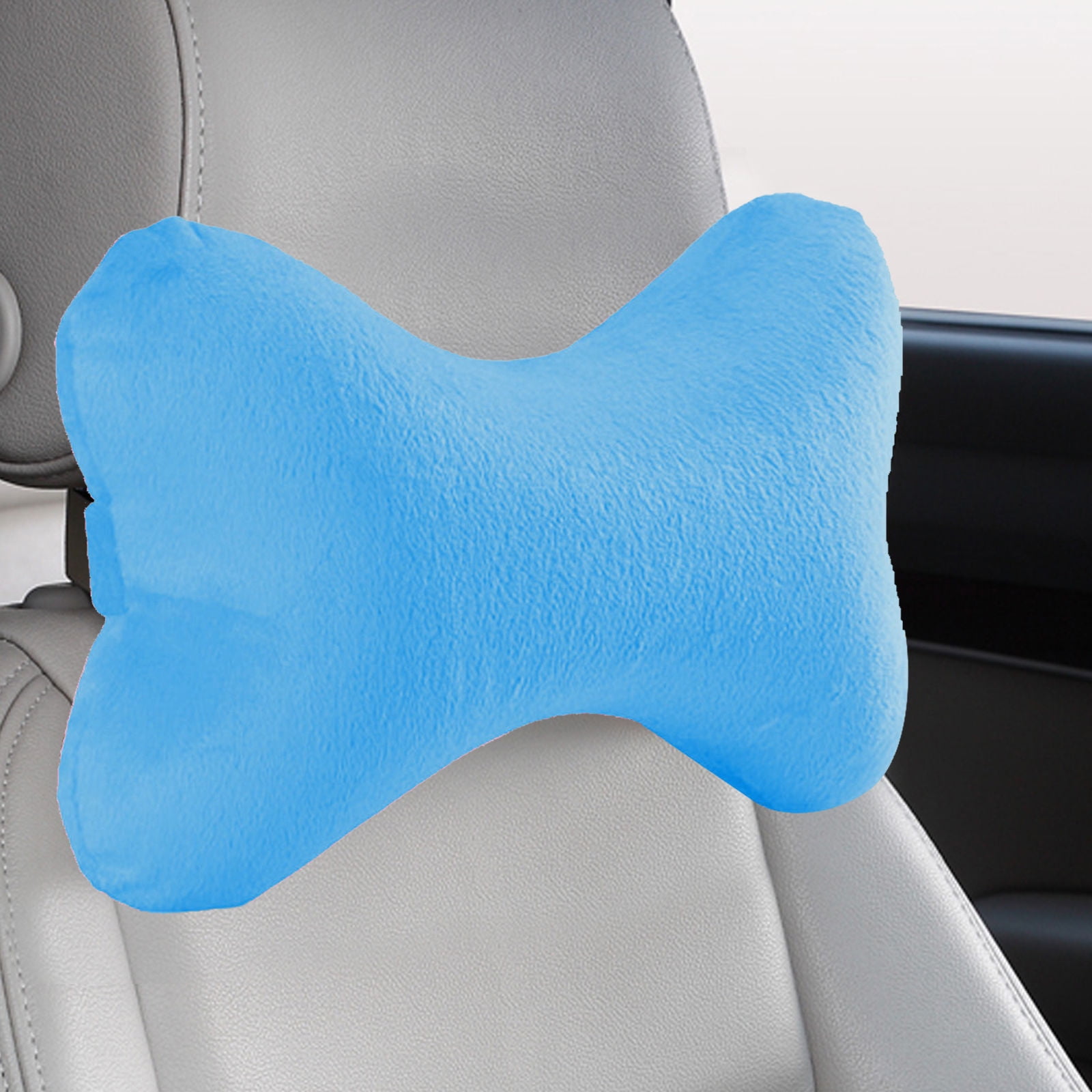 2Pcs Travel U-Shape Neck Pillow Memory Foam Soft Car Head Rest Sleep Cushion 