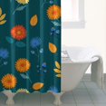 thumbnail image 4 of Pioneer Flower Floral Print Pattern Shower Curtain 36"x72", Bathroom Decorative Shower Curtain Set with 12 Hooks, Waterproof Washable, 4 of 6