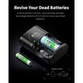 thumbnail image 4 of Cargador de baterías EBL con 4 baterías AAA recargables de 1100 mAh, 4 of 8
