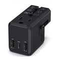 thumbnail image 1 of Adaptador De Viaje Enchufe Universal Clavija Usb Cargador Negro, 1 of 4