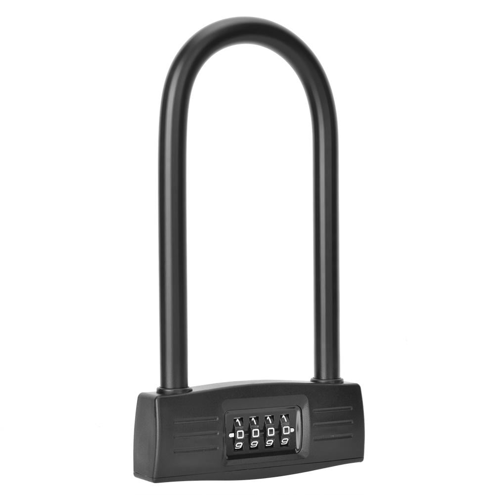 Anti-Theft Security Digit Combination Padlock Coded for Lock Bicycle//Motorcycle//Door U-Type 4 Digit Combination Password