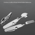 thumbnail image 5 of Multi Tool Portable Picnic Camp Spoon Fold Spork fork Flatware Tableware Knife Cutlery Bottle Can Opener Multitool Outdoor, 5 of 5