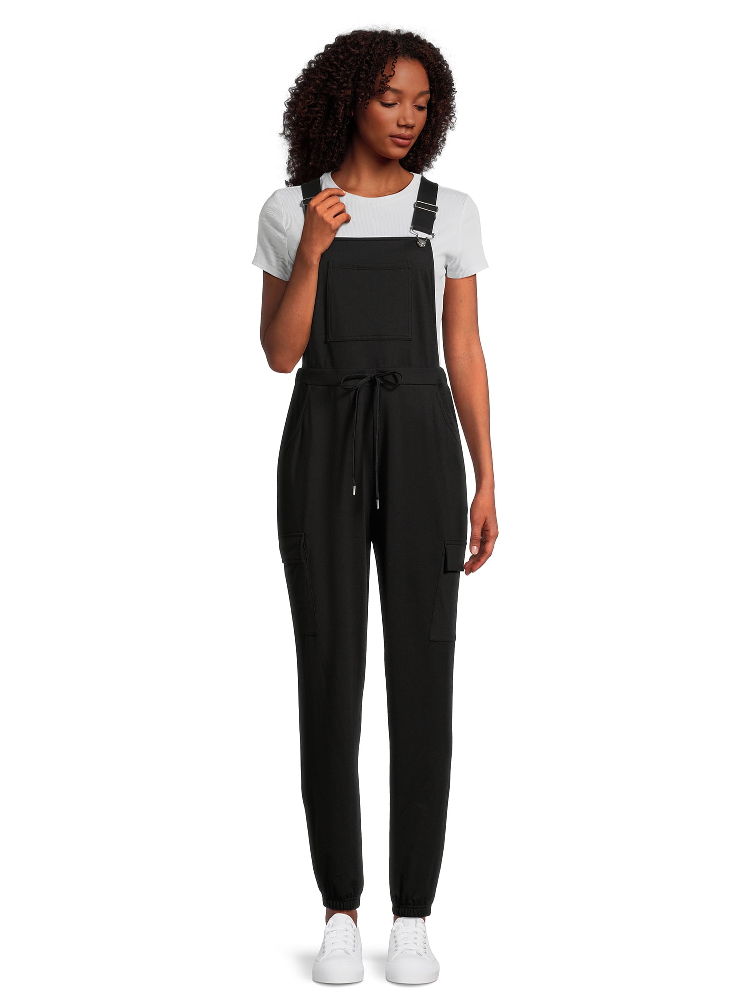 No Boundaries Juniors Knit Overalls, Sizes XS-3XL