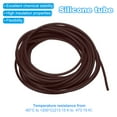 thumbnail image 3 of Uxcell Rubber Cord Tube, 16ft Hollow Tubing 2mm OD 1mm ID for DIY Craft, Brown, 3 of 6