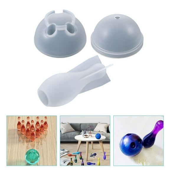 HAKIDZEL Silicone Bowling Ornament Mold Practical For Home Decor 1 Set