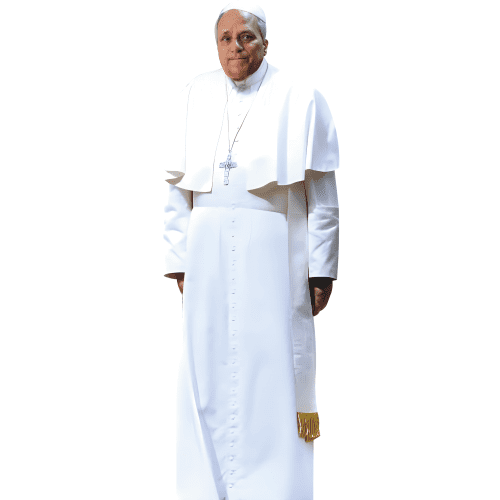 H48842 Pope Leo XIV Traditional White Robe Cardboard Cutout Standee Standup