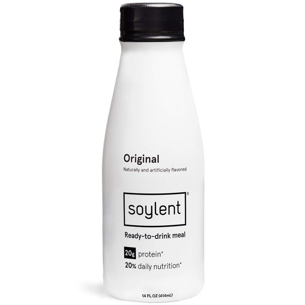 Original Soylent Meal Replacement Shake Original 12 Pack Complete Meal In A Bottle 20g Plant