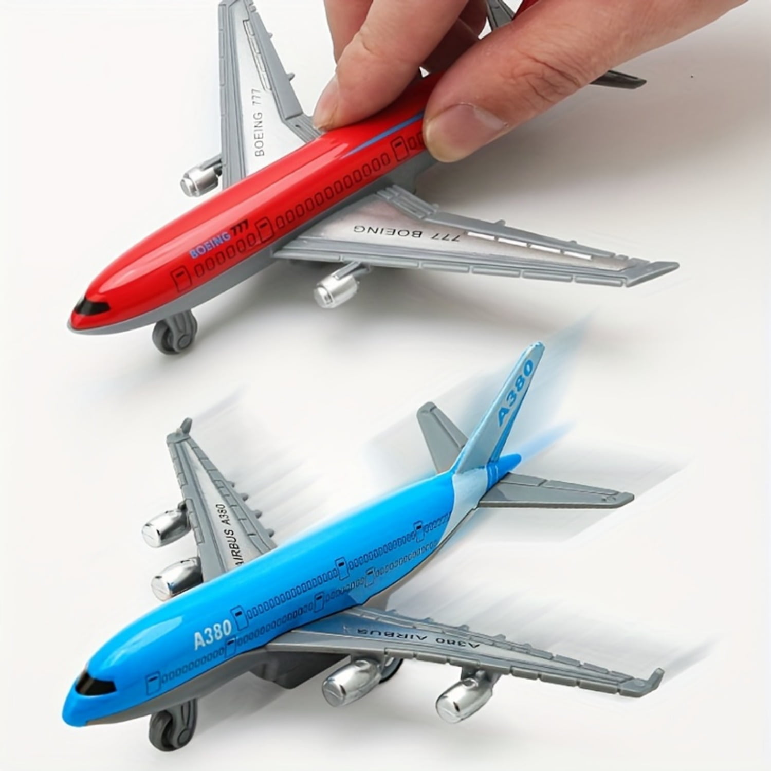 4 Pack Airplane Toys, Metal Plane Pull Back Airplane Toys for 3 4 5 6 Years Old Boys Girls, Die Cast Aircraft Plane Models, Kids' Play Vehicles Aeroplane Airplanes for Kids Birthday Gifts