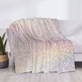 thumbnail image 3 of Yiaed Glitter Light Pearl Print Blanket Throw Blanket Soft Cozy Flannel Blanket for Home Bed Sofa Couch Chair-40"x30", 3 of 6