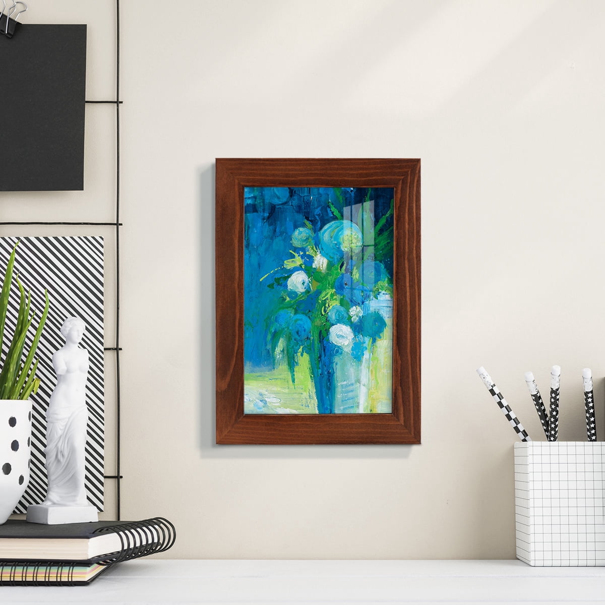 Literal Imaginings -Framed Print w/glass-Chestnut