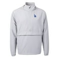 thumbnail image 2 of Men's Cutter & Buck Gray Los Angeles Dodgers Charter Eco Recycled Half-Zip Anorak Jacket, 2 of 3