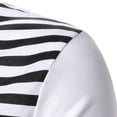 thumbnail image 3 of Chemise à Manches Longues pour Hommes Chemise Décontractée Ajustée Patchwork Col Montant Chemise à Manches Longues Haut, 3 of 9