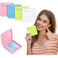 thumbnail image 1 of Caja de almacenamiento portátil de 4 piezas para máscaras reciclables Clip de almacenamiento Organizador de máscaras para prevención de contaminación de máscaras (4 multicolores blanco / rosa / azul / verde) BANYUO Electrónica, 1 of 5