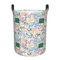 thumbnail image 6 of Lsque Back To School pattern Laundry Hamper Basket, Tall Woven Rope Hamper Basket for Clothes, Lightweight Storage Basket, Collapsible Waterproof-Medium, 6 of 8