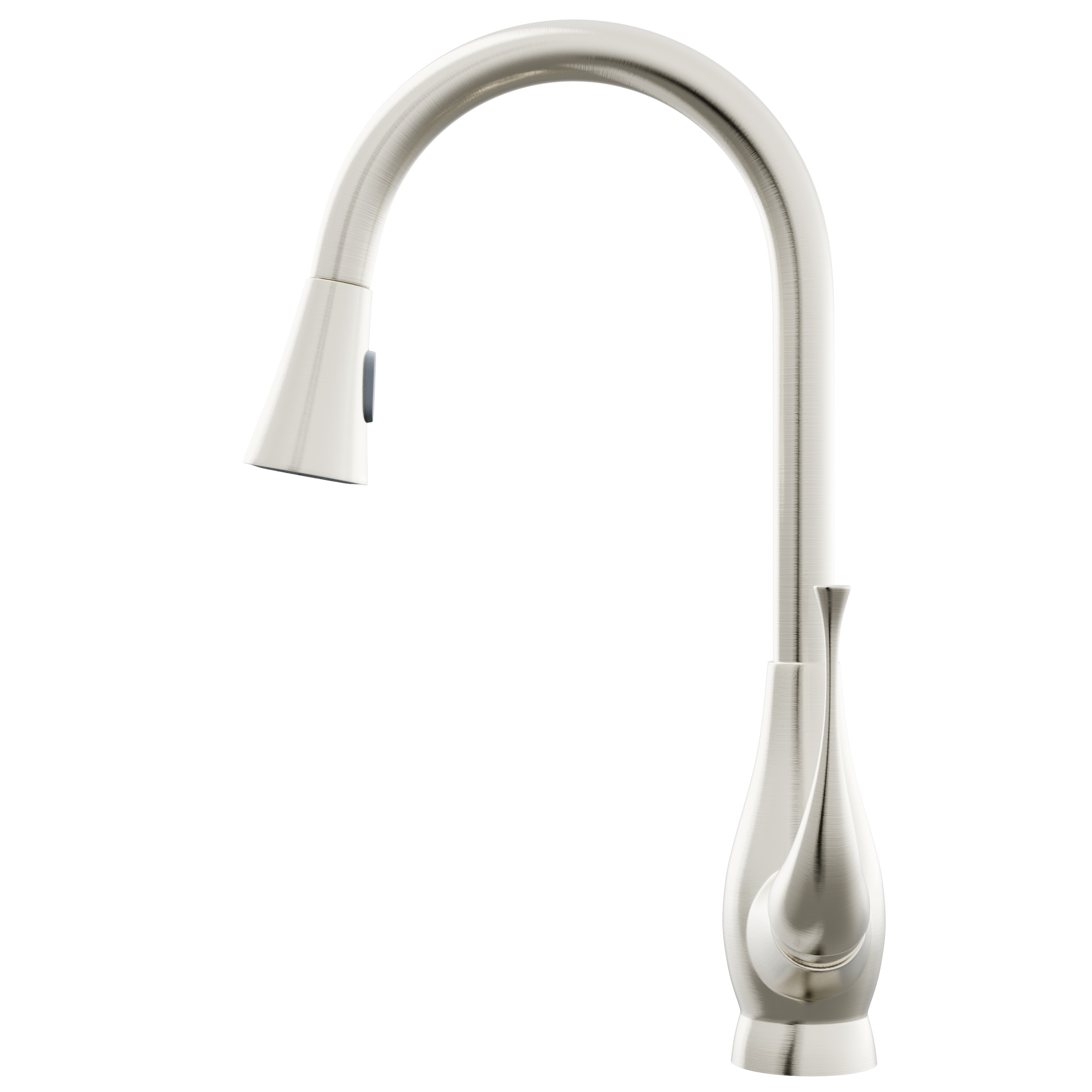 NKF-H24BN Single Lever Pull-down Kitchen Faucet, Brushed Nickel Finish