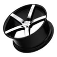 thumbnail image 2 of 22x9 Ruff R1 SATIN BLACK W/ MACHINED FACE Wheel 5x4.5 (38mm), 2 of 3