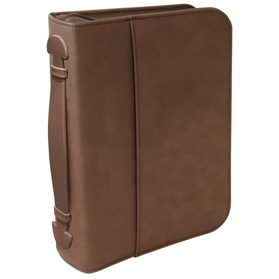 Bible Case Classic Faux Leather Brown XL