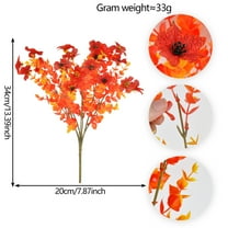 Luoshdecor Fall Stems Artificial Boston Fern Leaves Branches ,Autumn Floral Picks Stem for Garden Thanksgiving Home Decor