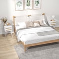 thumbnail image 2 of Bedside Table Set of 2 with 2 Drawers, Rattan Element for Bedroom, 2 of 5