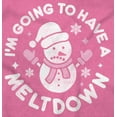 thumbnail image 2 of Xmas Snowman Going to Have a Meltdown Womens Fitted Plus Size Graphic Tee Brisco Brands 3X, 2 of 5