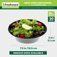 thumbnail image 5 of Meal Prep Bowl Containers [30 Pack] Plastic Bowls with Lids for Soup and Salad, Food Storage Bento Box, BPA Free, Stackable, Lunch Boxes, Microwave/Dishwasher/Freezer Safe (28 oz), 5 of 8